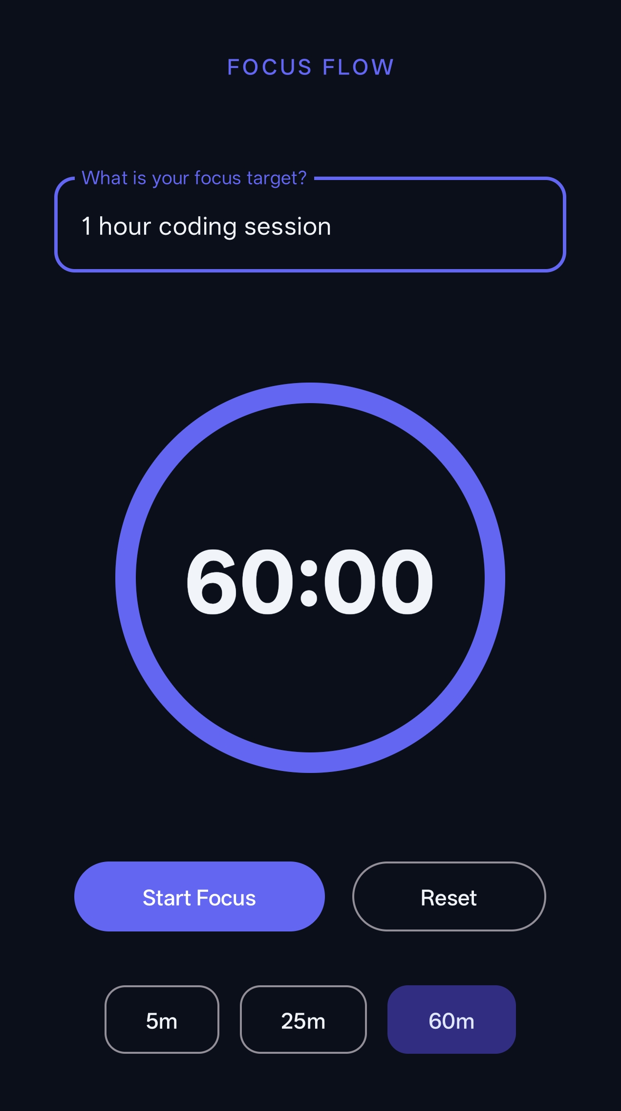Focus Timer Screenshot 2